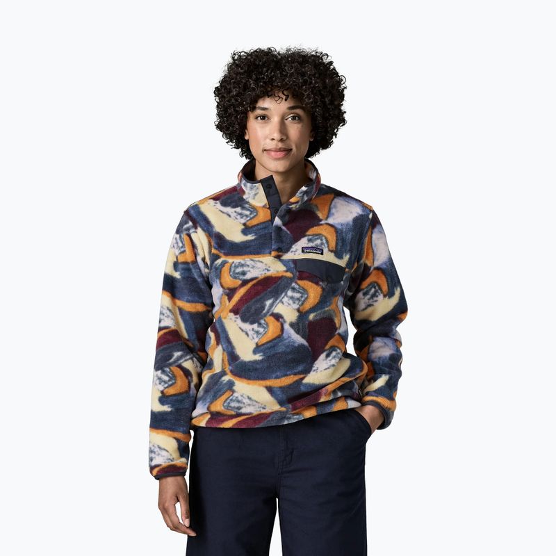 Дамски поларен суитшърт Patagonia Lightweight Synchilla Snap-T Pullover smudge: smolder blue