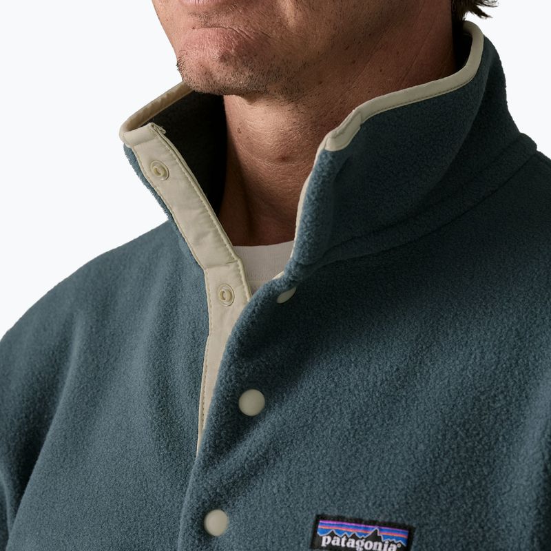 Мъжки поларен суитшърт Patagonia Lightweight Synchilla Snap-T Pullover summit blue 4