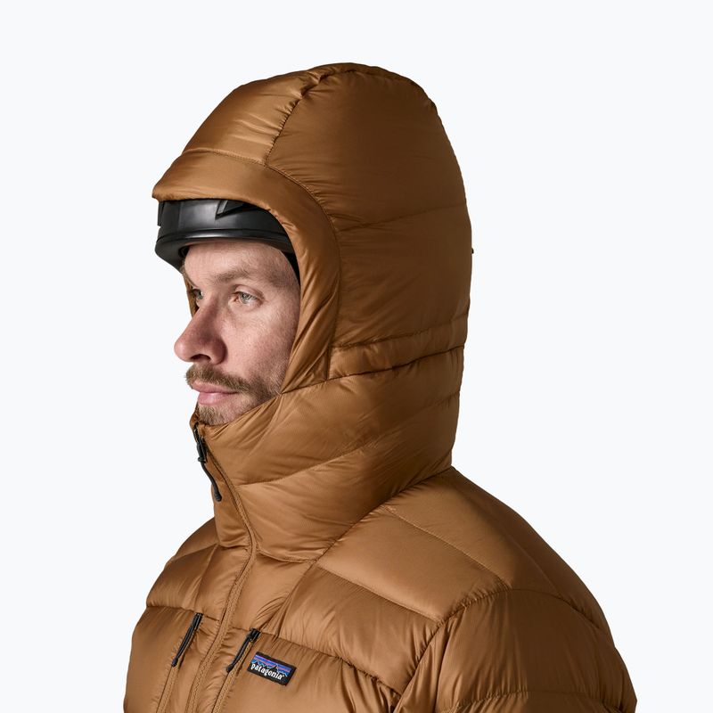 Мъжко пухено яке Patagonia Fitz Roy Down Hoody deer brown 4