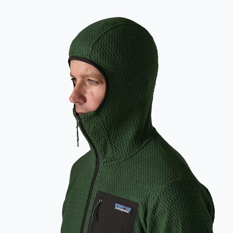 Мъжки суитшърт за трекинг Patagonia R1 Air Full-Zip Hoody treeline green 4