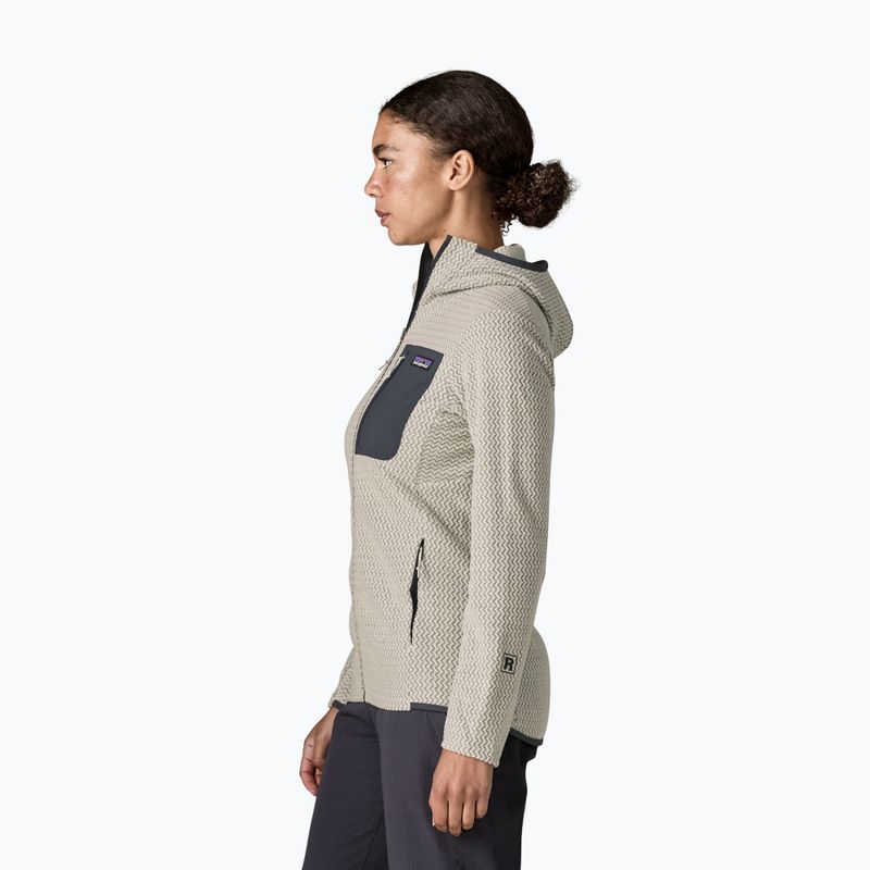 Дамски поларен суитшърт Patagonia R1 Air Full-Zip Hoody birch white 3