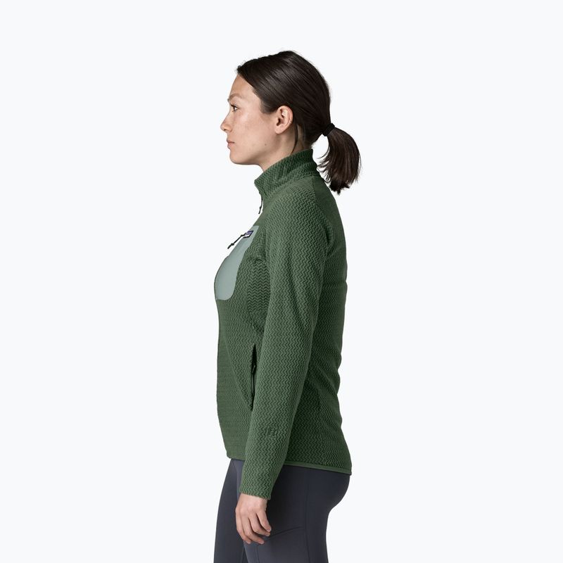 Дамски поларен суитшърт Patagonia R1 Air canopy green 3