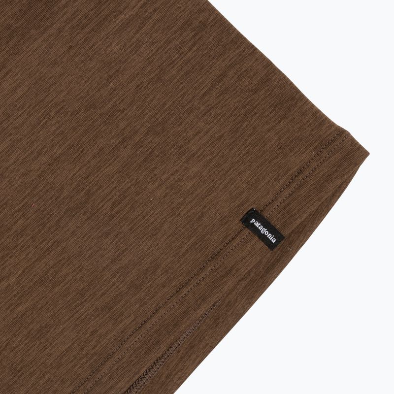 Мъжка блуза с дълъг ръкав  Patagonia Cap Cool Daily Boardshort Logo LS berm brown - light berm brown x-dye 5