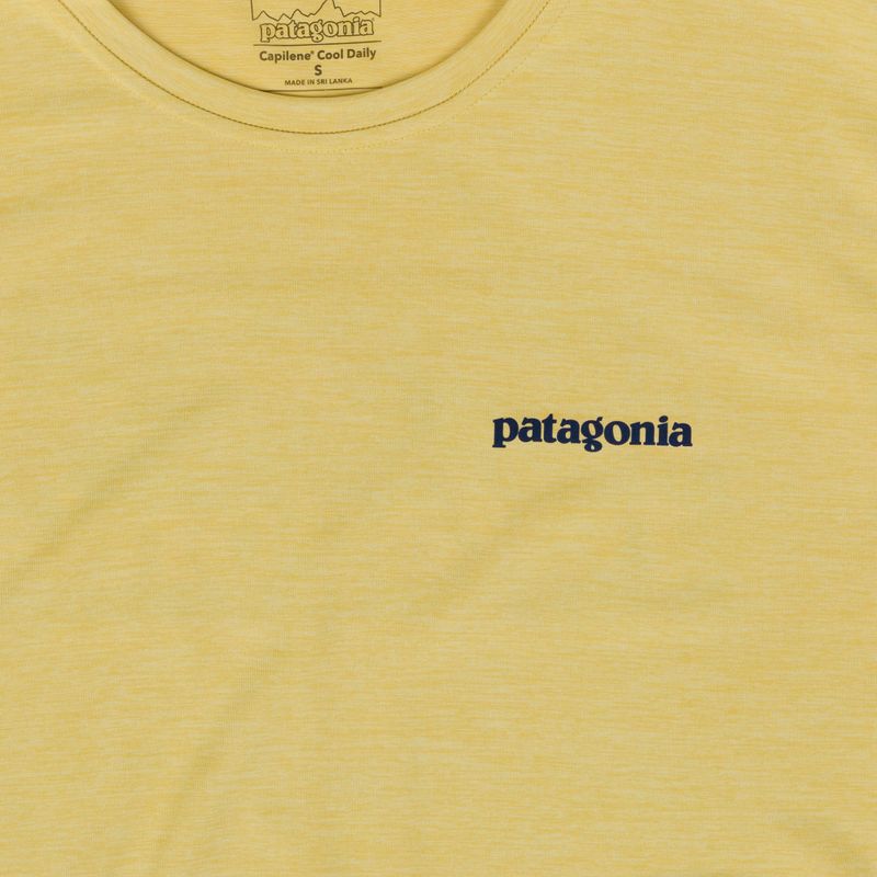 Мъжка тениска Patagonia Capilene Cool Daily Boardshort Logo limestone yellow - light limestone yellow x-dye 3
