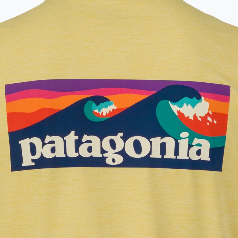 Мъжка тениска Patagonia Capilene Cool Daily Boardshort Logo limestone yellow - light limestone yellow x-dye 5