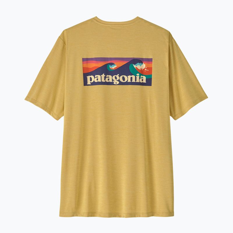 Мъжка тениска Patagonia Capilene Cool Daily Boardshort Logo limestone yellow - light limestone yellow x-dye 2