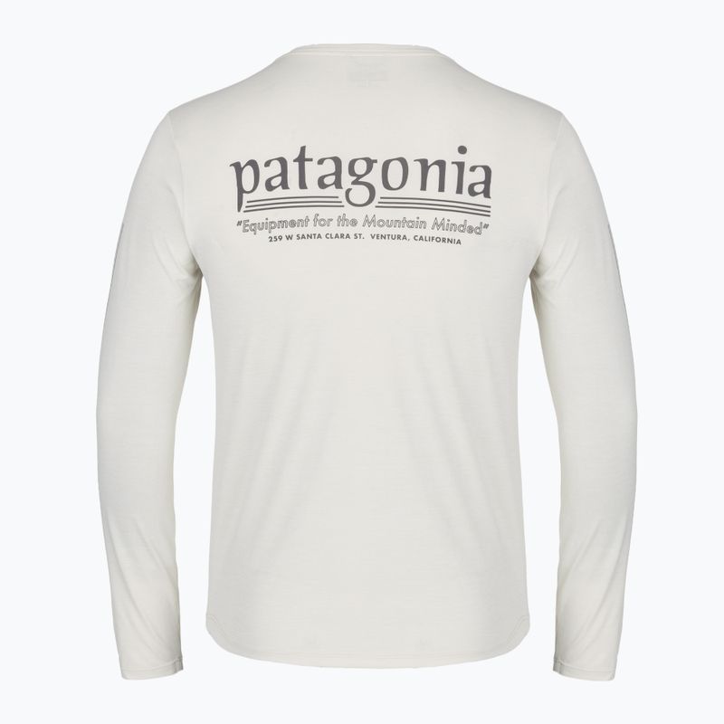 Мъжка трекинг блуза с дълъг ръкав Patagonia Cap Cool Daily Hut Tripper LS dyno white 2