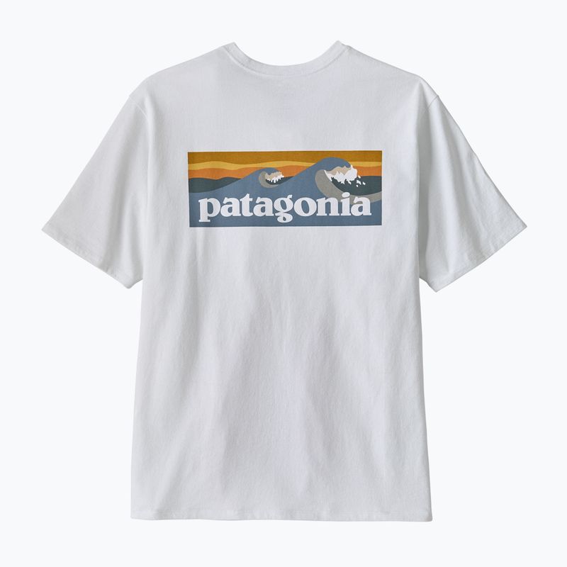 Мъжка тениска Patagonia Boardshort Logo Pocket Responsibili fiber white 2