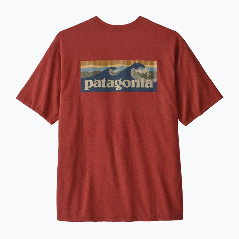 Мъжка тениска Patagonia Boardshort Logo Pocket Responsibili rusty red 2