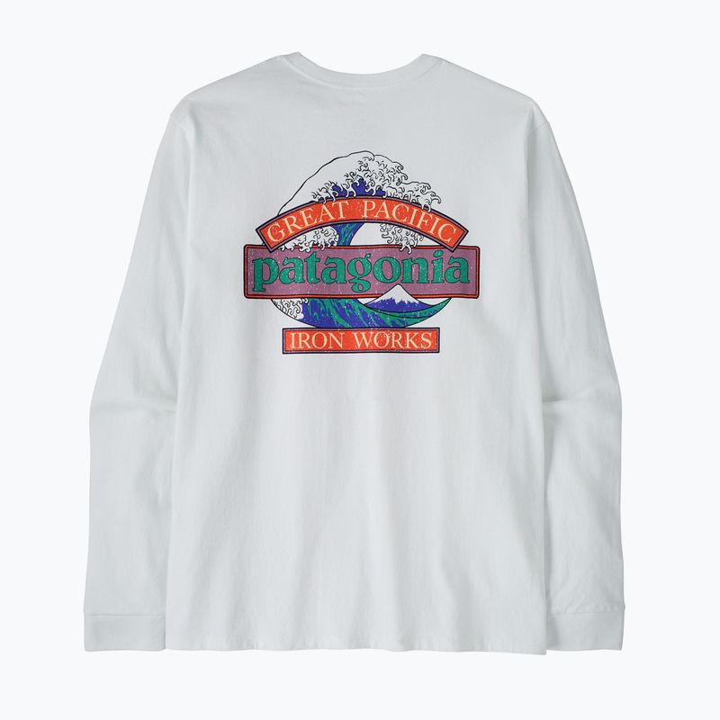 Мъжка блуза с дълъг ръкав  Patagonia Great Waves Responsibili-Tee LS fiber white 2