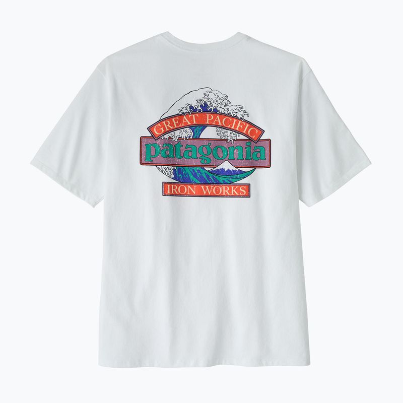 Мъжка тениска Patagonia Great Waves Responsibili-Tee fiber white 2