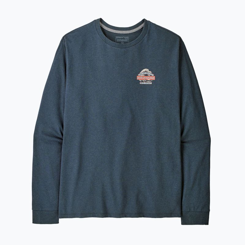 Мъжка блуза с дълъг ръкав  Patagonia Great Waves Responsibili-Tee LS summit blue 2