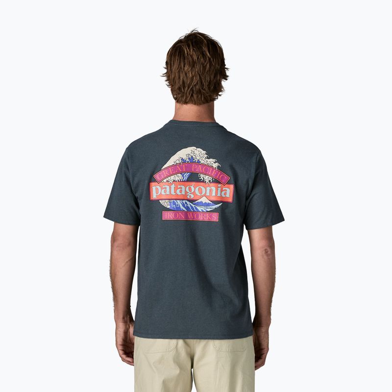 Мъжка тениска Patagonia Great Waves Responsibili-Tee summit blue 2