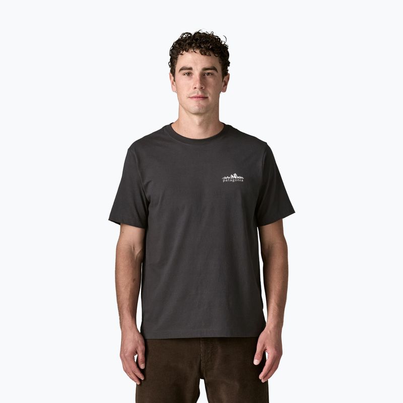 Мъжка тениска Patagonia Fitz Roy Foothills ink black