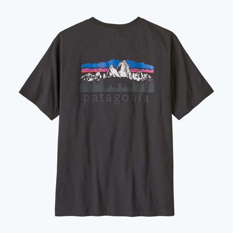 Мъжка тениска Patagonia Fitz Roy Foothills ink black 3