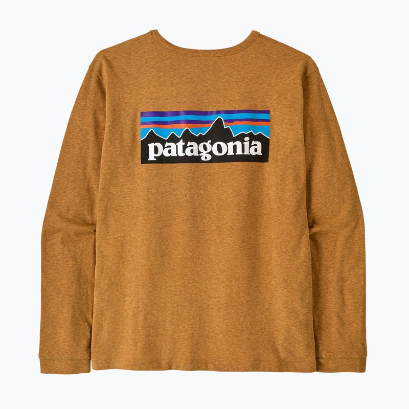 Дамска блуза с дълъг ръкав Patagonia P-6 Logo Responsibili-Tee LS dried mango 2