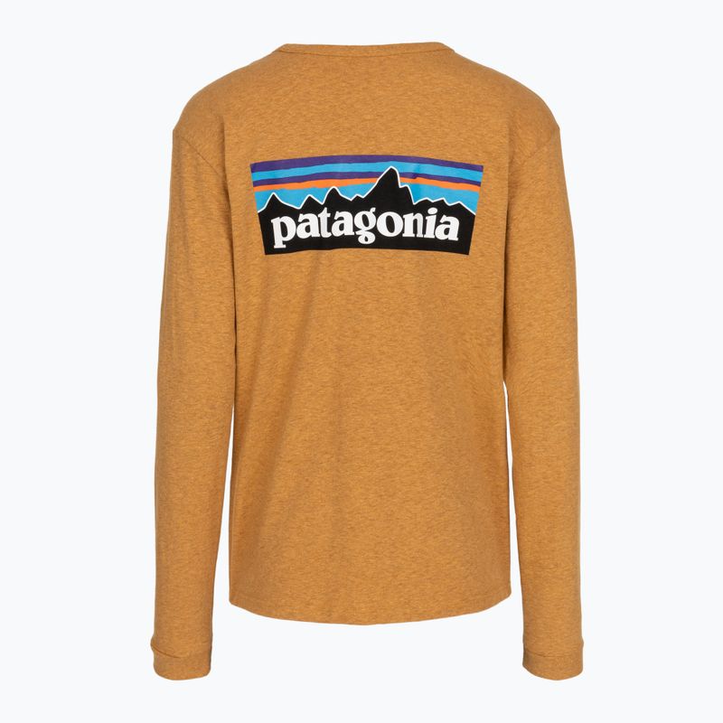 Дамска блуза с дълъг ръкав Patagonia P-6 Logo Responsibili-Tee LS dried mango 2