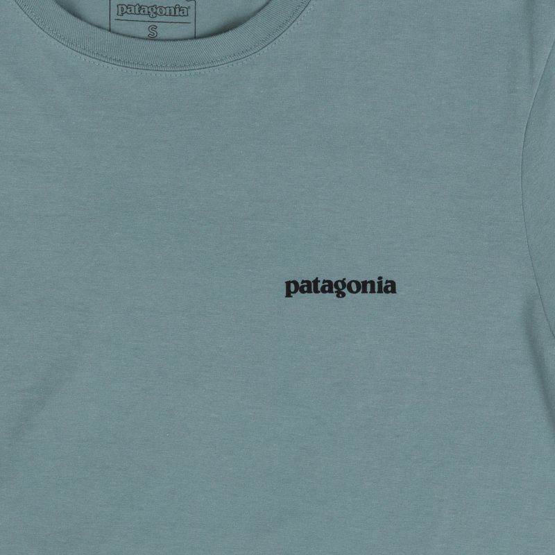 Мъжка тениска Patagonia P-6 Logo blue sage 3