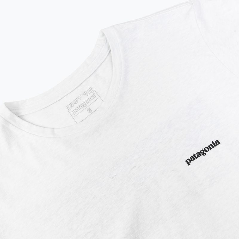 Дамска тениска Patagonia P-6 Logo Responsibili-Tee fiber white 3