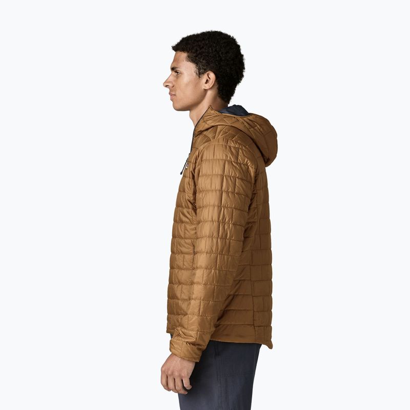 Мъжко ватирано яке Patagonia Nano Puff Hoody deer brown 3