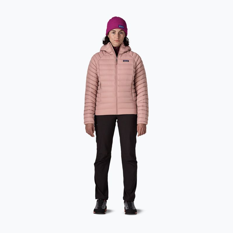 Дамско пухено яке Patagonia Down Sweater Hoody moonrise taupe 2