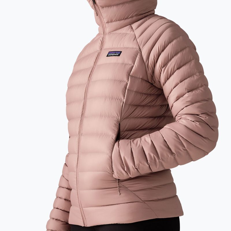 Дамско пухено яке Patagonia Down Sweater Hoody moonrise taupe 5