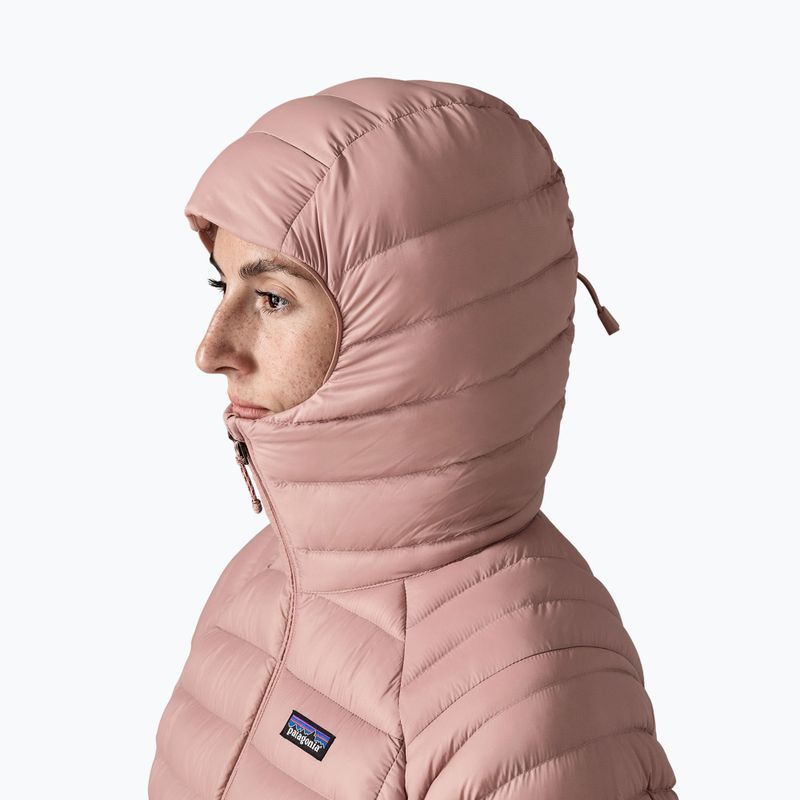 Дамско пухено яке Patagonia Down Sweater Hoody moonrise taupe 6