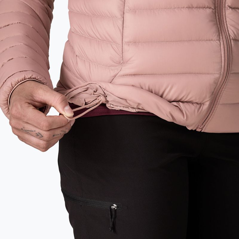 Дамско пухено яке Patagonia Down Sweater Hoody moonrise taupe 8