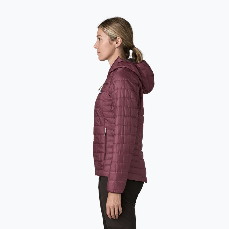 Дамско ватирано яке Patagonia Nano Puff Hoody berry fig 3