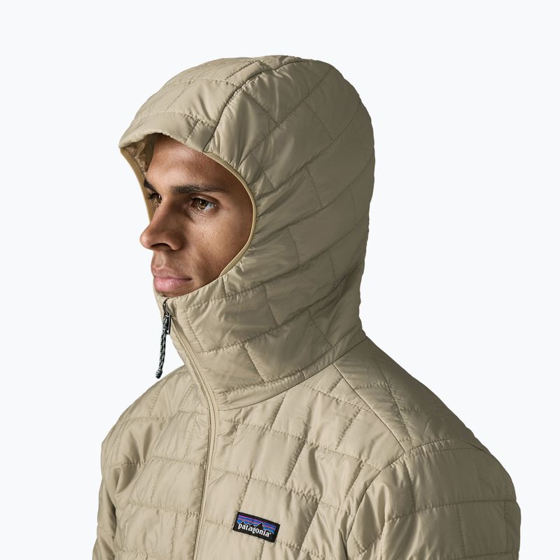 Мъжко ватирано яке Patagonia Nano Puff Hoody weathered stone 4