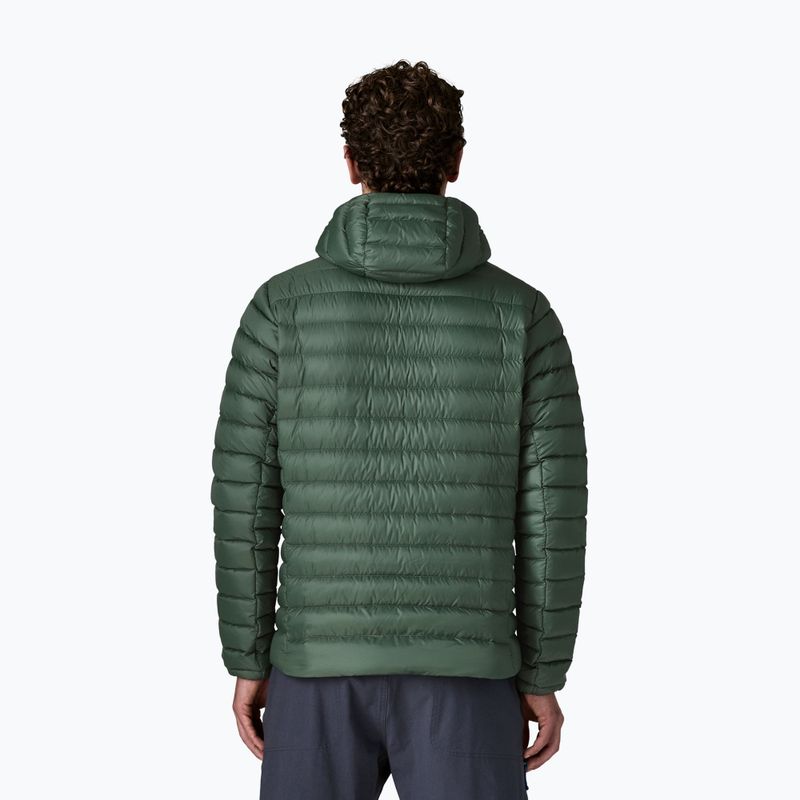 Мъжко пухено яке Patagonia Down Sweater Hoody treeline green 2