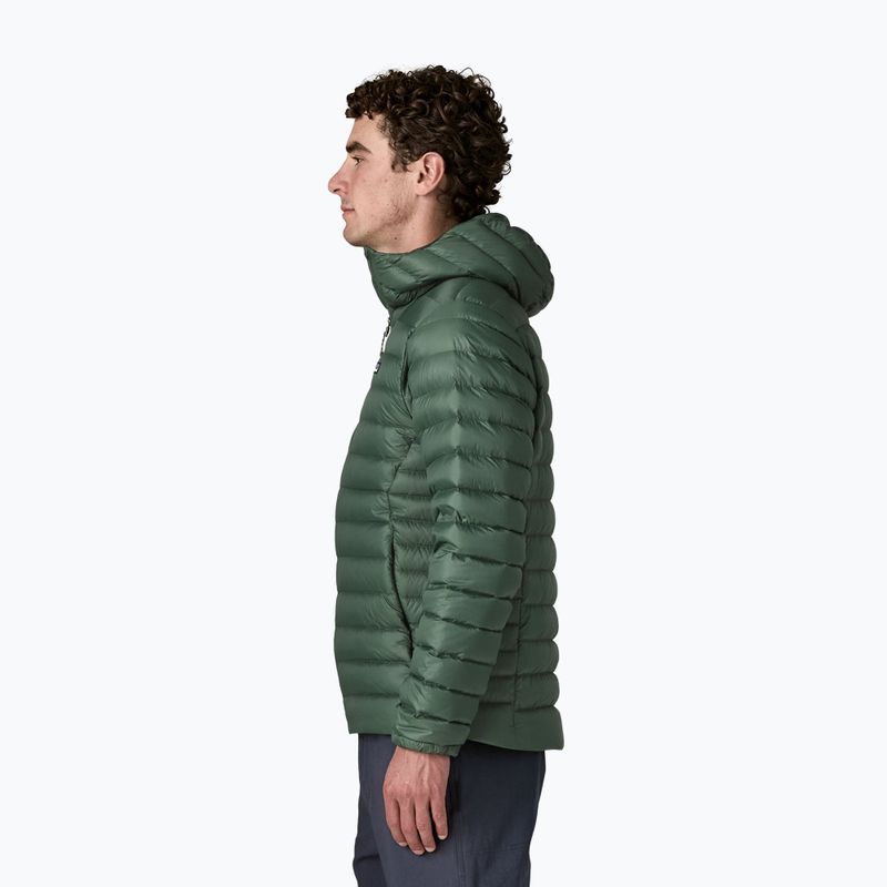 Мъжко пухено яке Patagonia Down Sweater Hoody treeline green 3