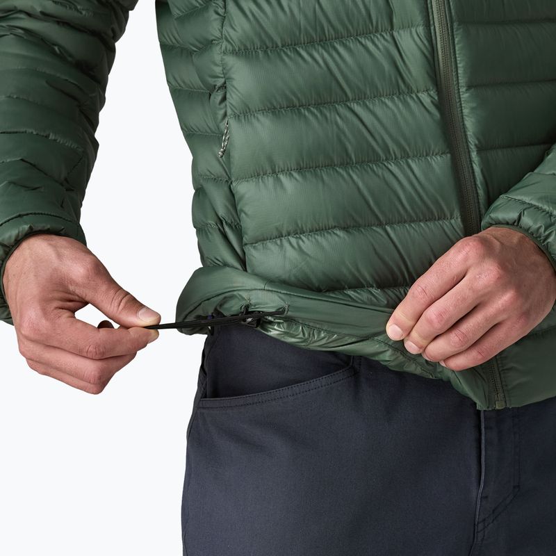 Мъжко пухено яке Patagonia Down Sweater Hoody treeline green 7