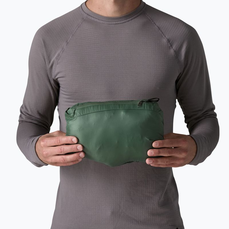 Мъжко пухено яке Patagonia Down Sweater Hoody treeline green 9
