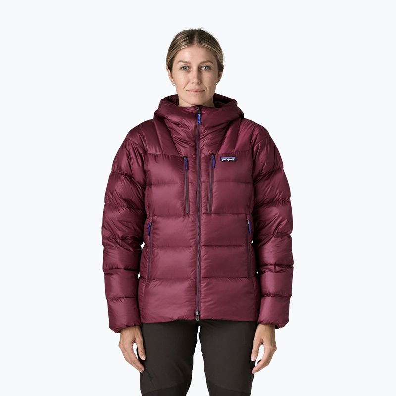 Дамско пухено яке Patagonia Durable Down Hoody berry fig