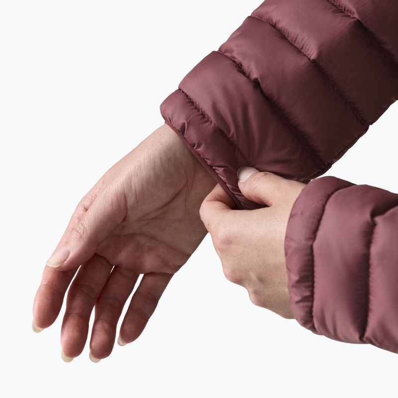 Дамско пухено яке Patagonia Down Sweater Hoody dark ruby 8
