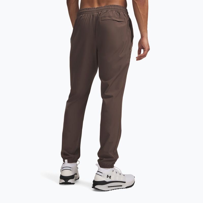Мъжки панталони за бягане Under Armour Vibe Woven Jogger peppercorn/highland buff 3