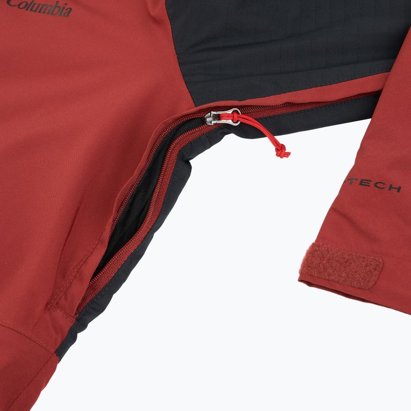 Мъжко скиорско яке Columbia Iceberg Point II red oxide/black 5