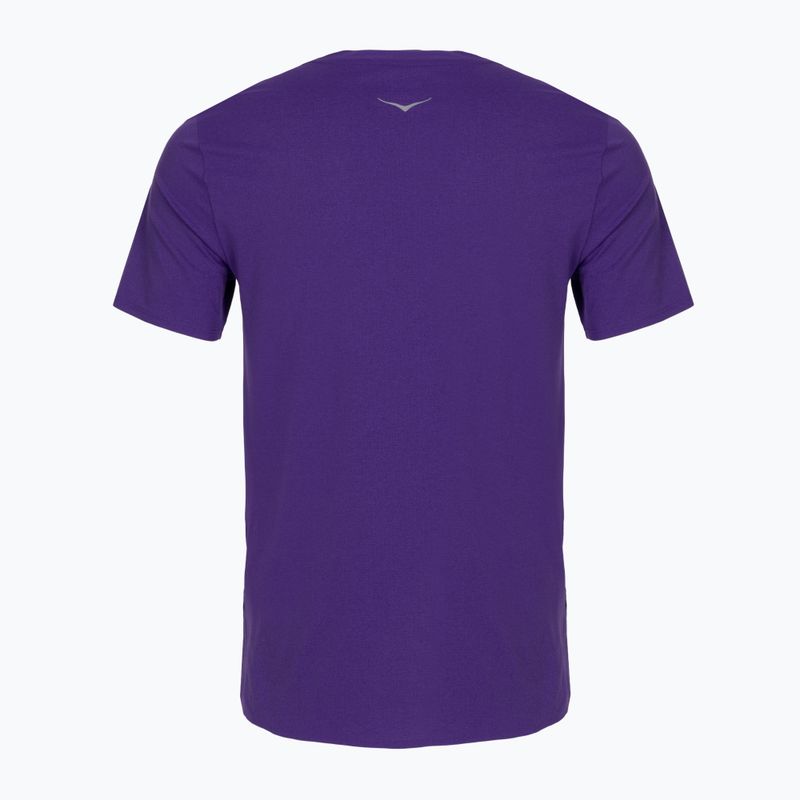 Мъжка тениска за бягане HOKA EveryRun Short Sleeve cosmic purple 2