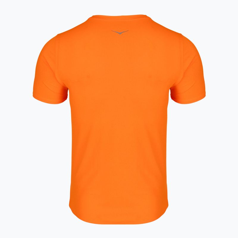 Мъжка тениска за бягане HOKA EveryRun Short Sleeve electric tangerine 2