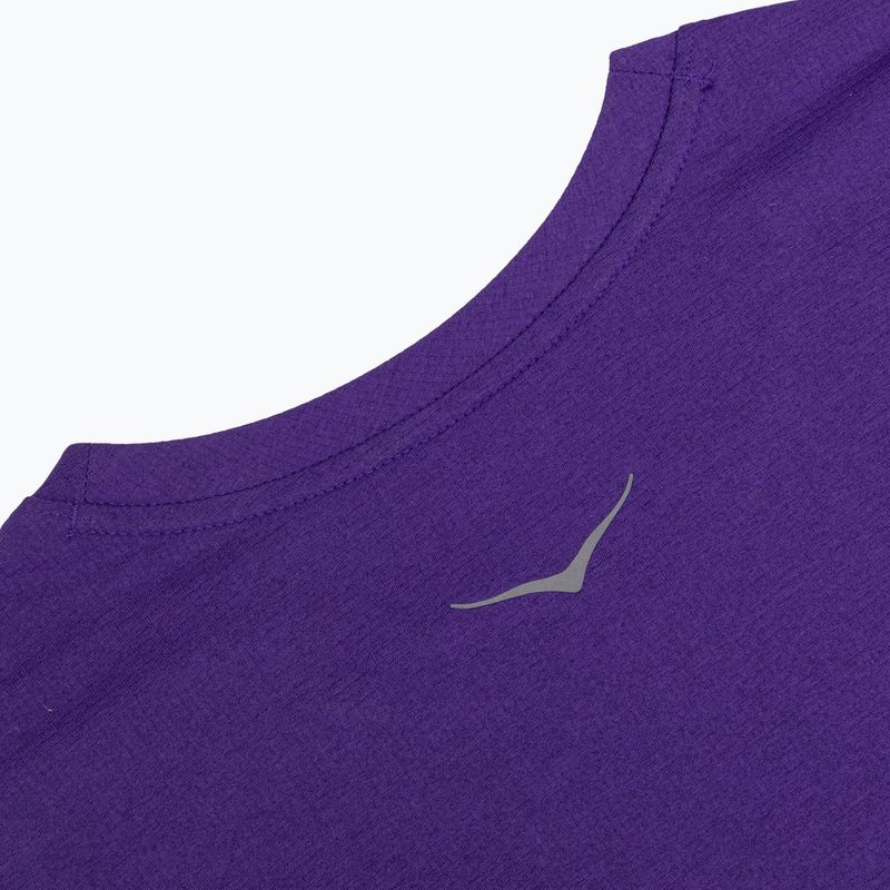 Дамска тениска за бягане HOKA EveryRun Short Sleeve cosmic purple 4