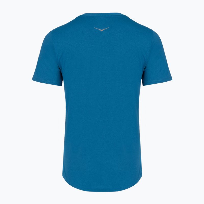 Дамска тениска за бягане HOKA EveryRun Short Sleeve night glow blue 2