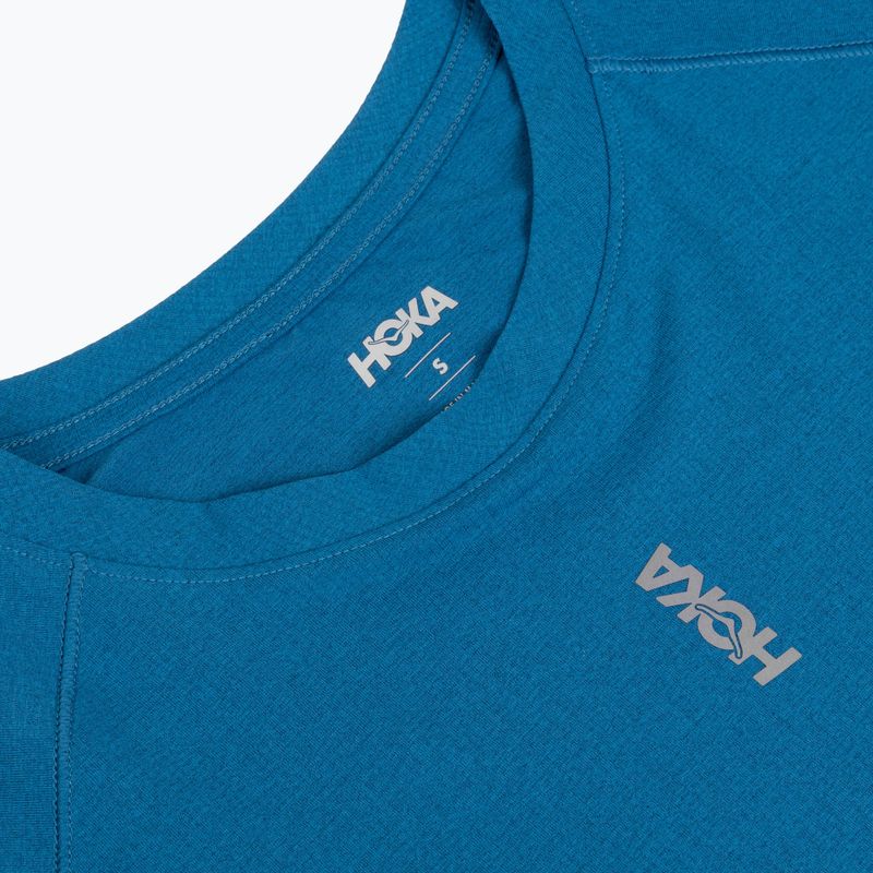 Дамска тениска за бягане HOKA EveryRun Short Sleeve night glow blue 3
