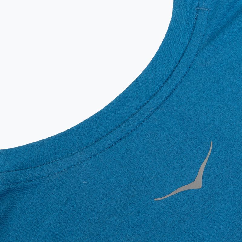 Дамска тениска за бягане HOKA EveryRun Short Sleeve night glow blue 4