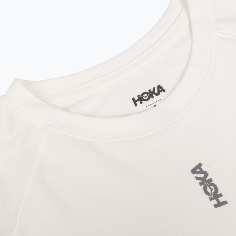Дамска тениска за бягане HOKA EveryRun Short Sleeve white 3
