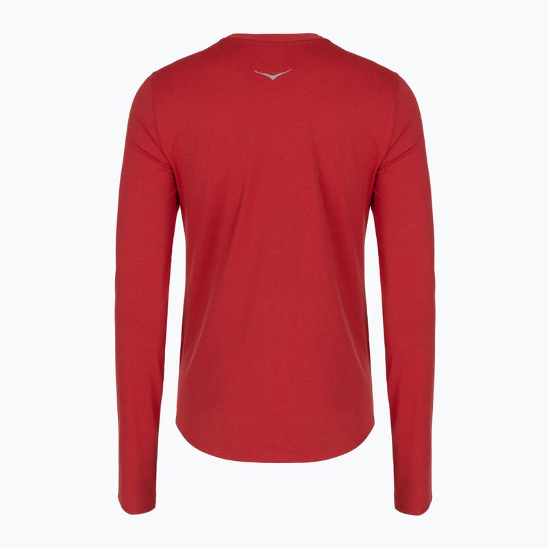 Дамска блуза за бягане с дълъг ръкав HOKA EveryRun Long Sleeve red agate 2