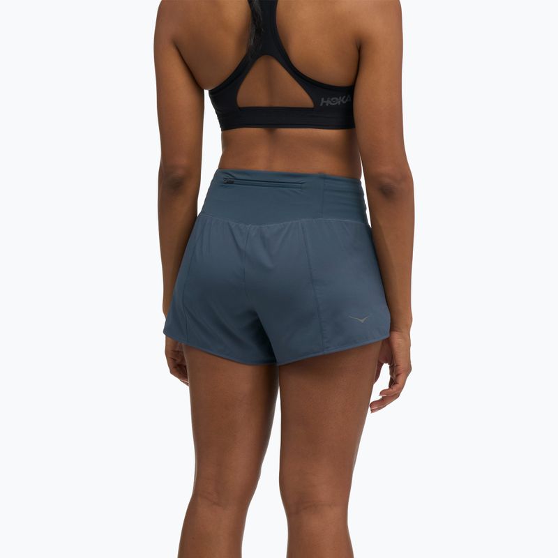 Дамски шорти за бягане HOKA Glide Short 3.5" Brief varsity navy 3