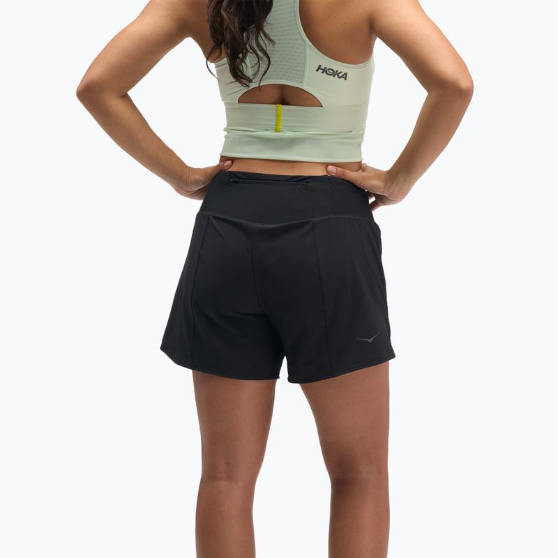 Дамски шорти за бягане HOKA Glide Short 5" 2in1 black 3