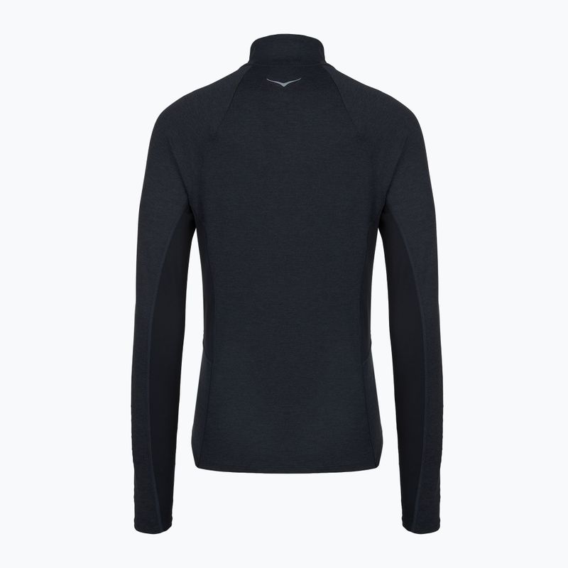 Дамски суитшърт за бягане HOKA Skyform Half Zip black heather 2