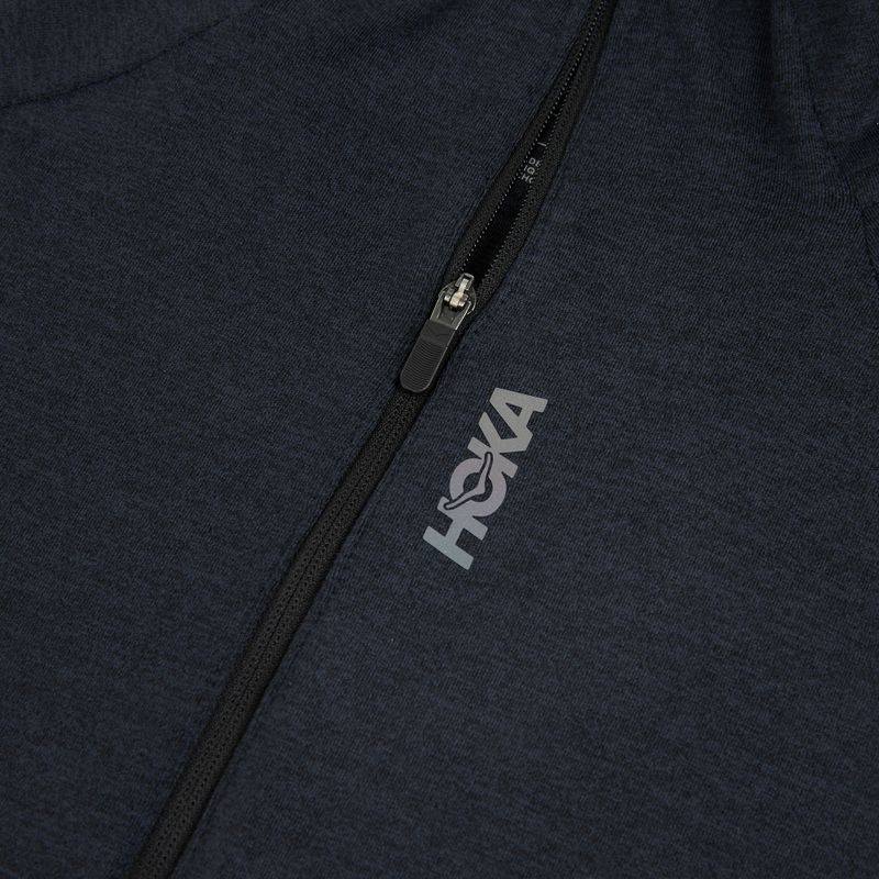 Дамски суитшърт за бягане HOKA Skyform Half Zip black heather 3